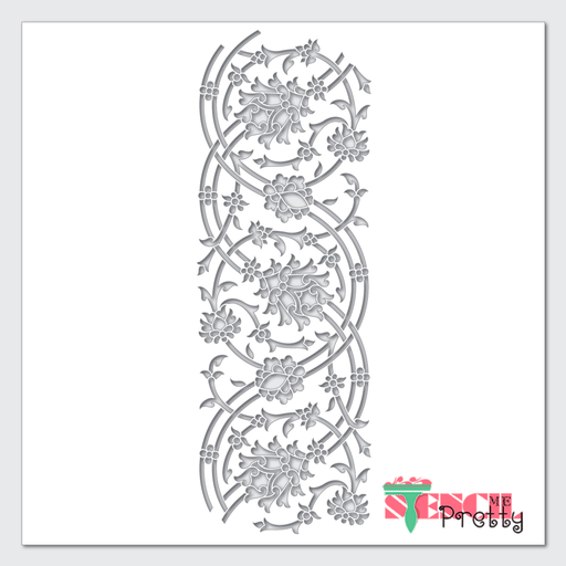 floral vine stencil