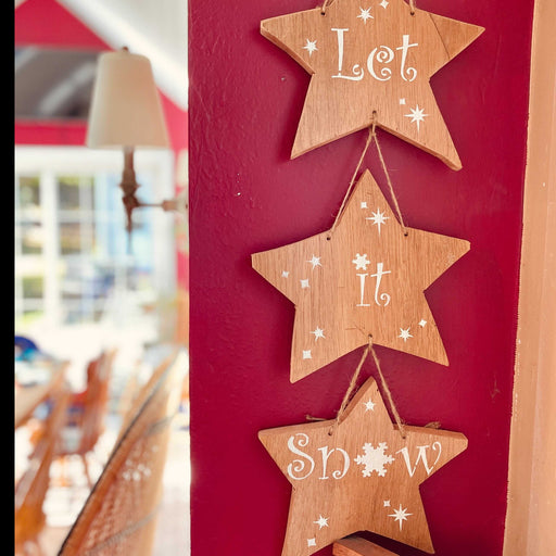 let it snow stencil