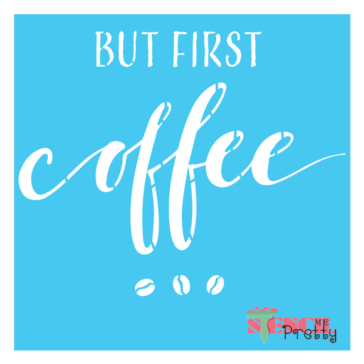 coffee sign stencil