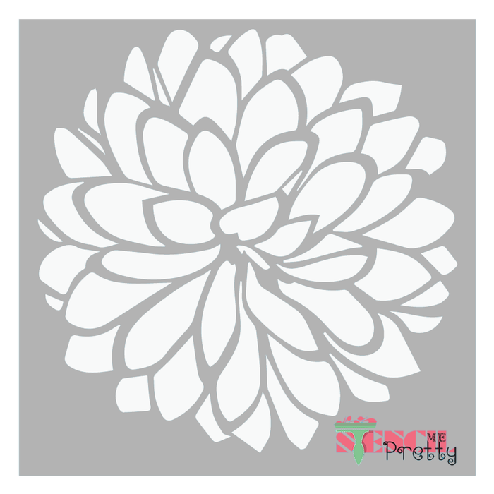 flower single head stencil