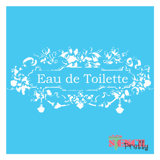 french bathroom stencil