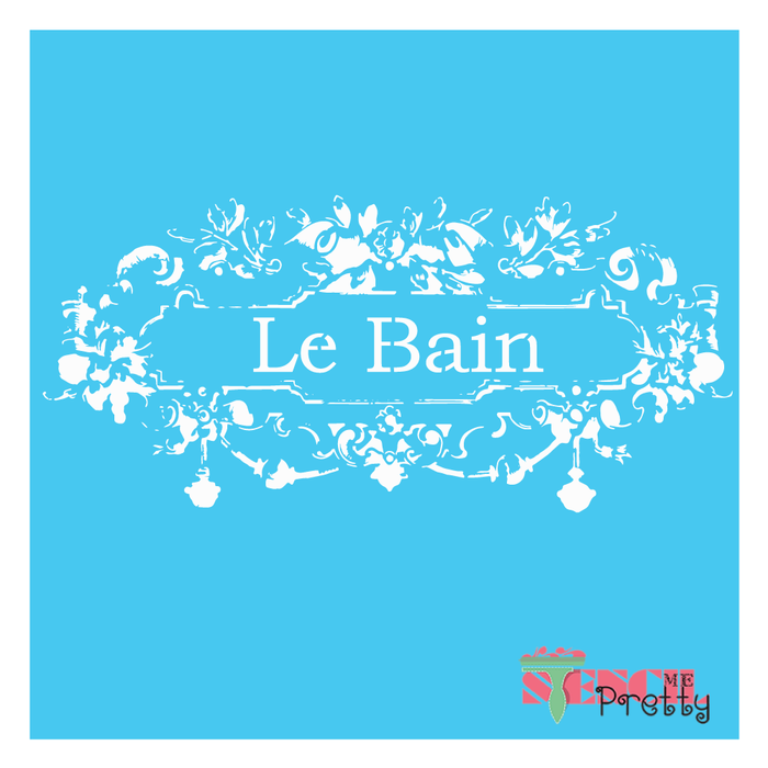 le bain stencil