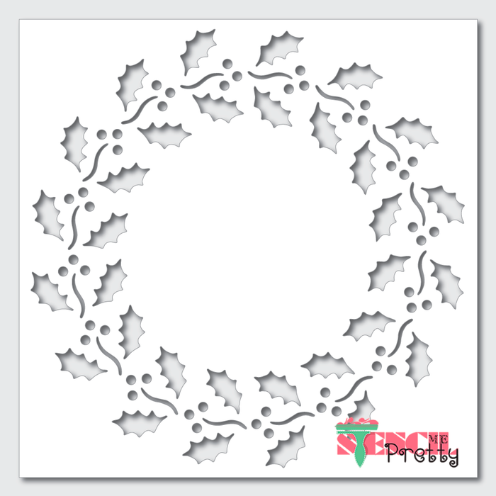 holiday garland stencil