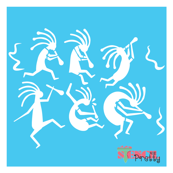 kokopelli stencil