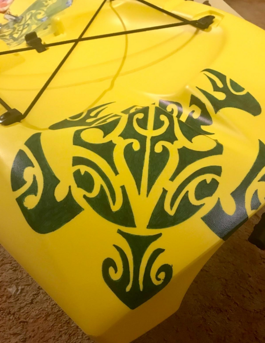 tribal turtle stencil