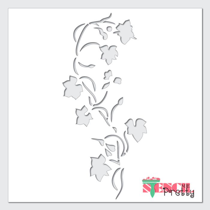 Flower Spiral Border and Edging Crafting Template