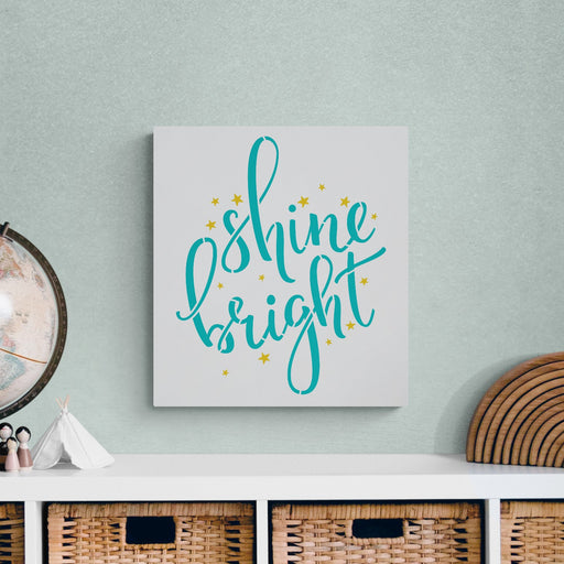 shine bright stencil