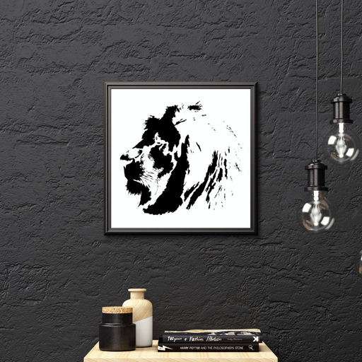 lion head stencil
