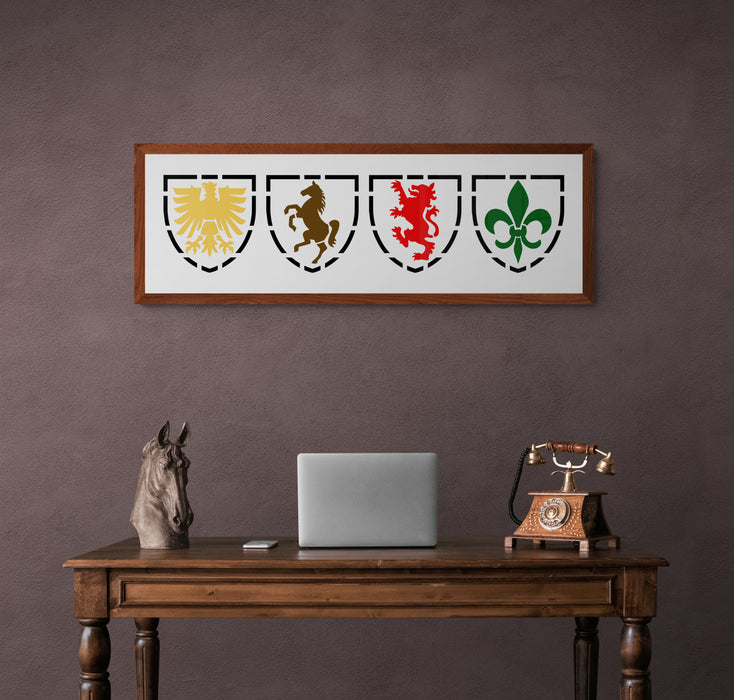 coat of arms stencil