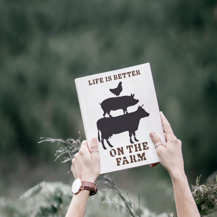 life is better on the farm stencil