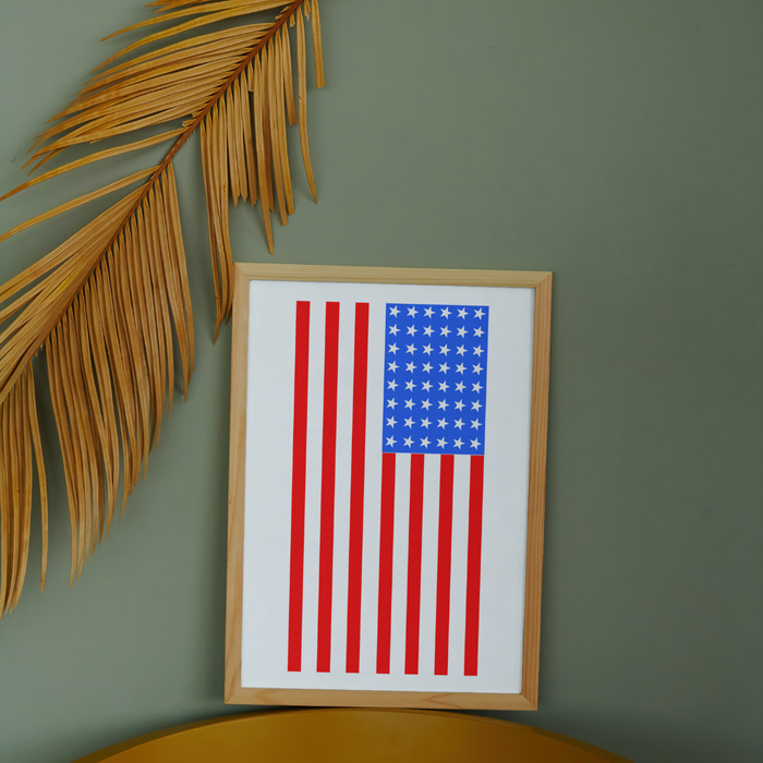 usa flag stencil