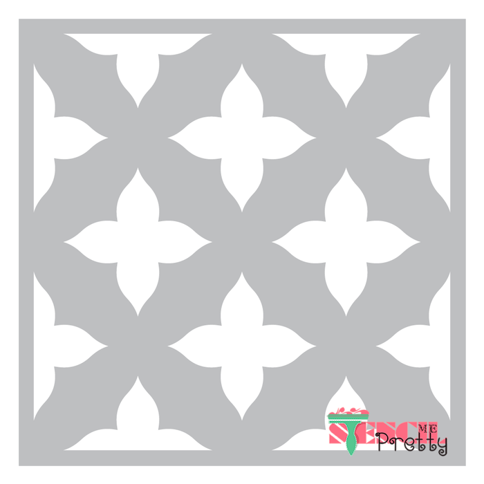 moroccan tile stencil