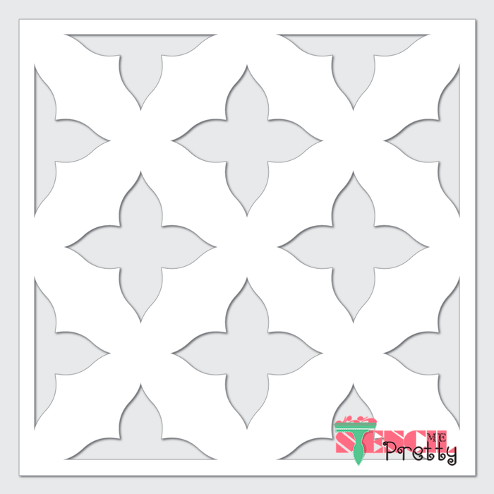 moroccan tile stencil
