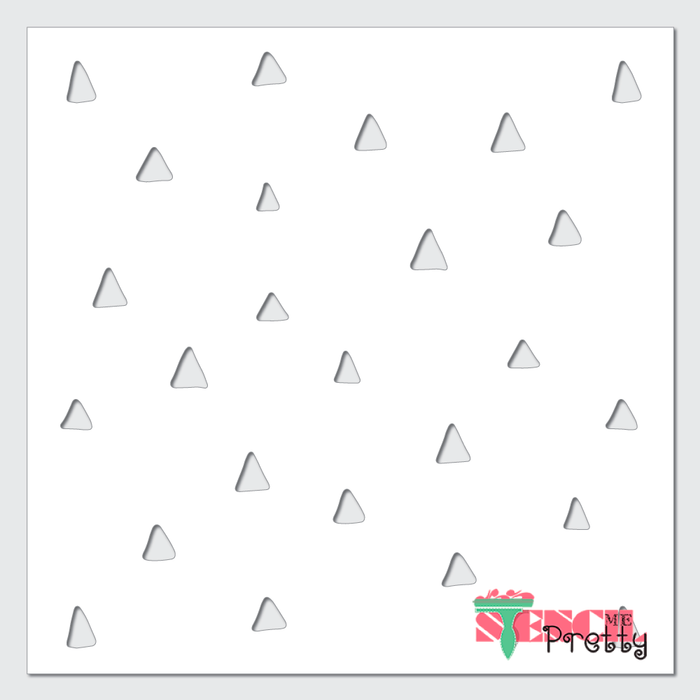 triangle pattern stencil