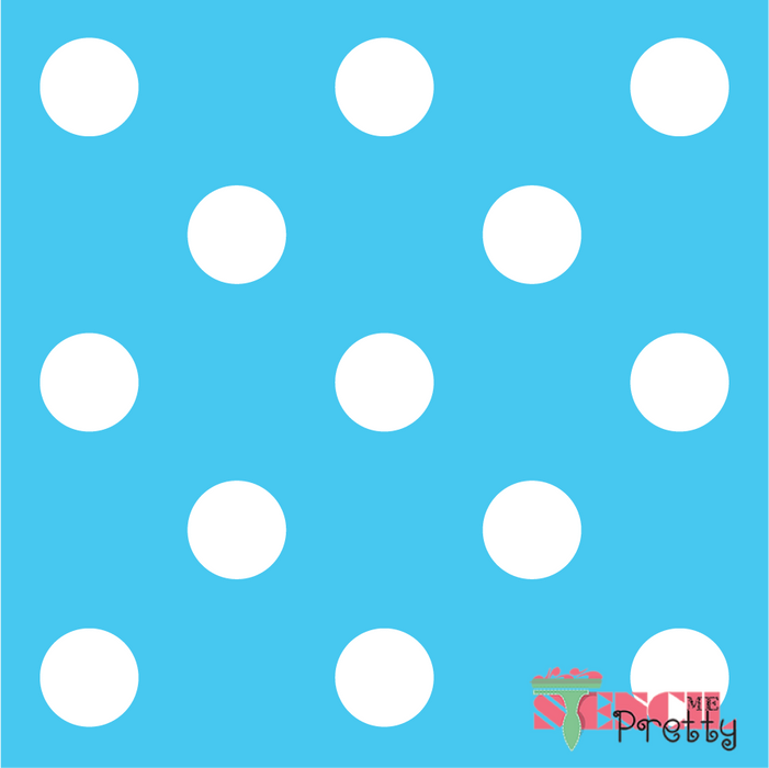 imperfect polka dots stencil