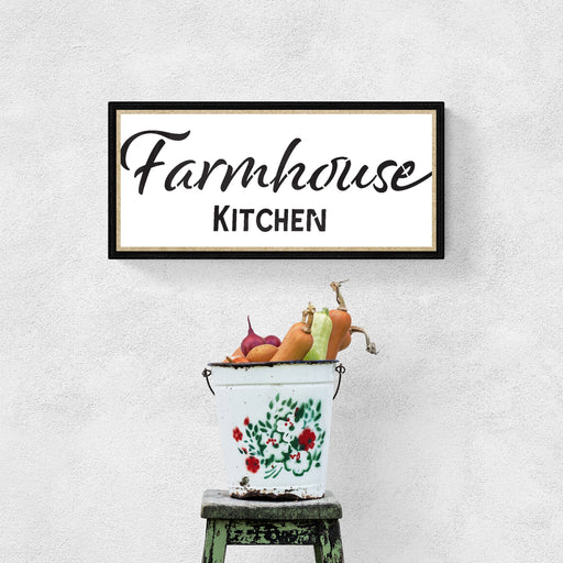 farmhouse kitchen stencil