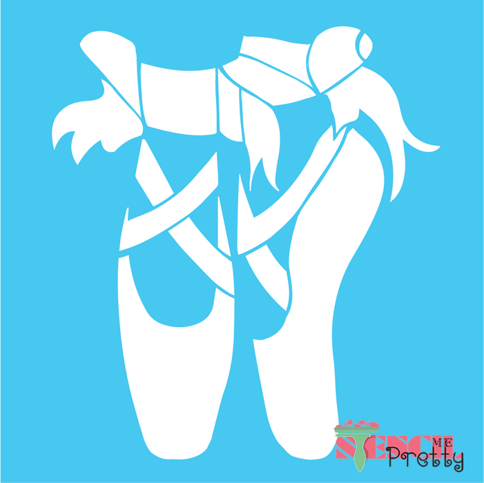 ballet shoes stencil