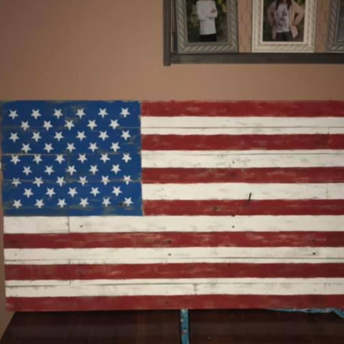 american flag stars stencil