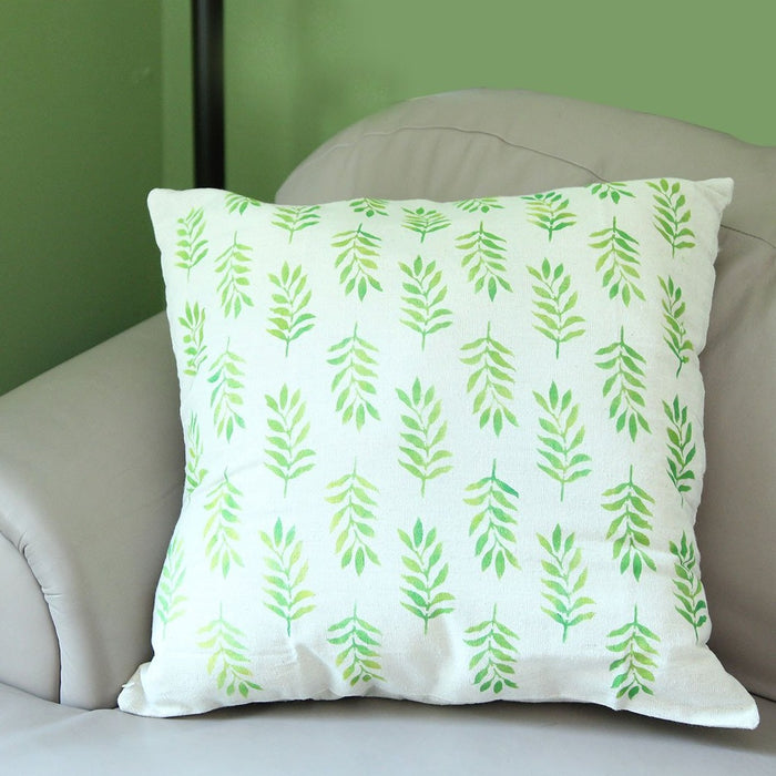 modern leaves stencil