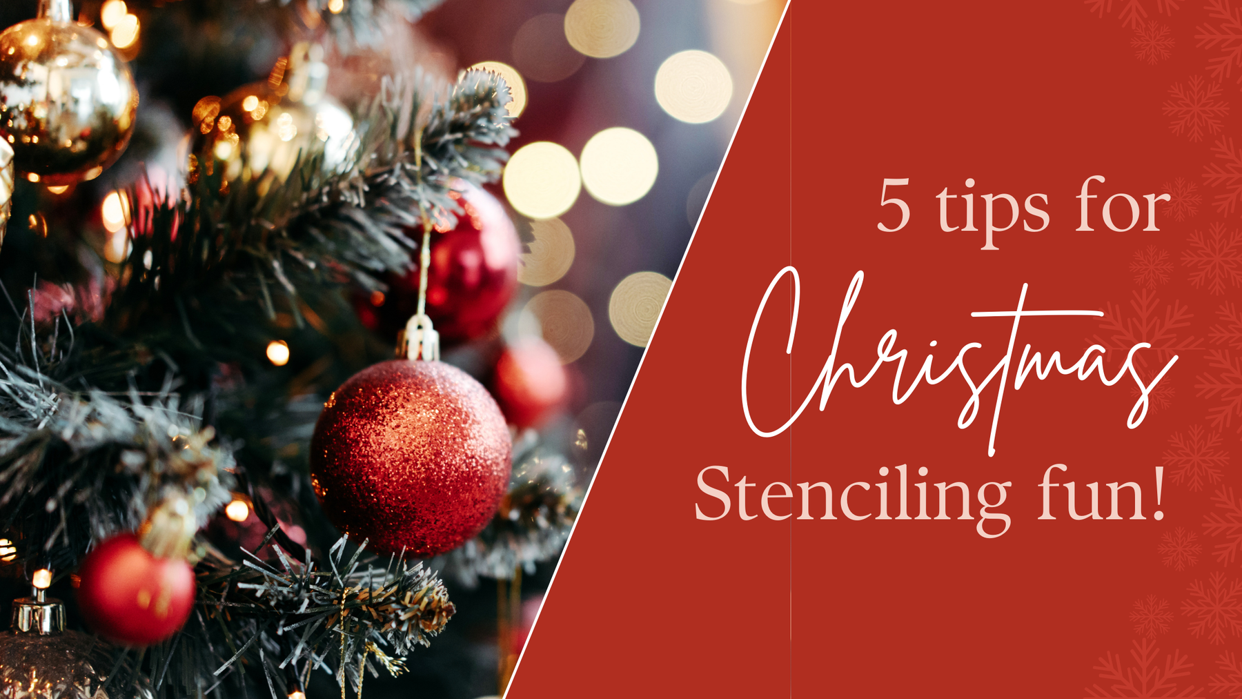 5 Tips For This Holiday Season with DIY Christmas Stenciling