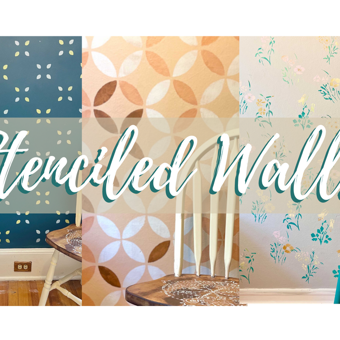 Stenciled Wall vs. Wallpaper
