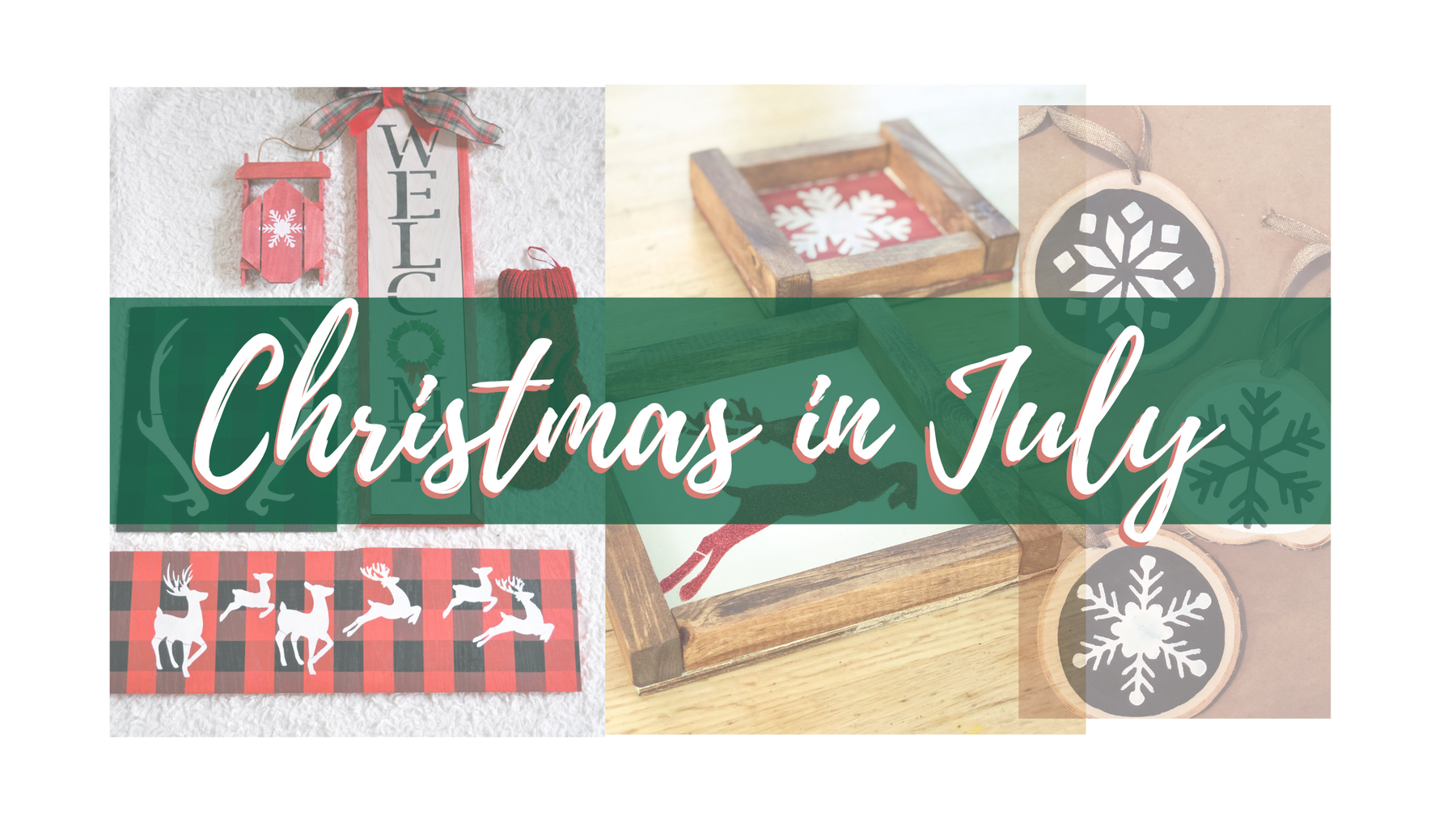 A Very Stenciled Christmas in July!