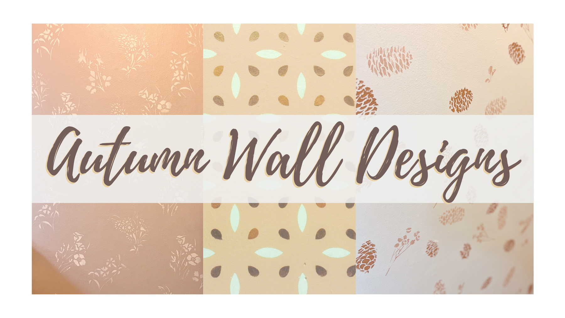 4 Autumn Stenciled Wall Designs