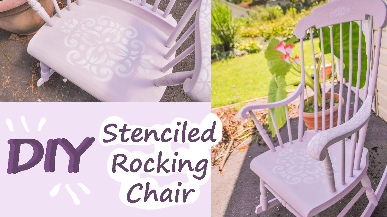5 Steps to Transforming a Rocking Chair with a Stencil!