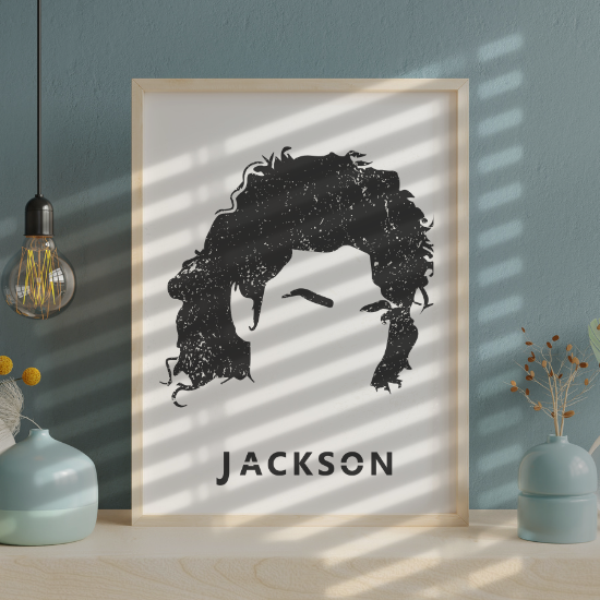 Michel Jackson retro stencil