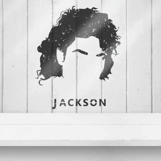 Michel Jackson retro stencil