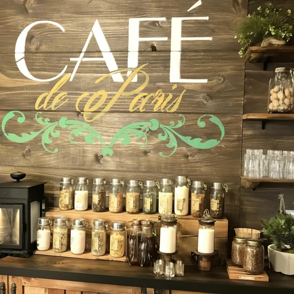 french kitchen stencil