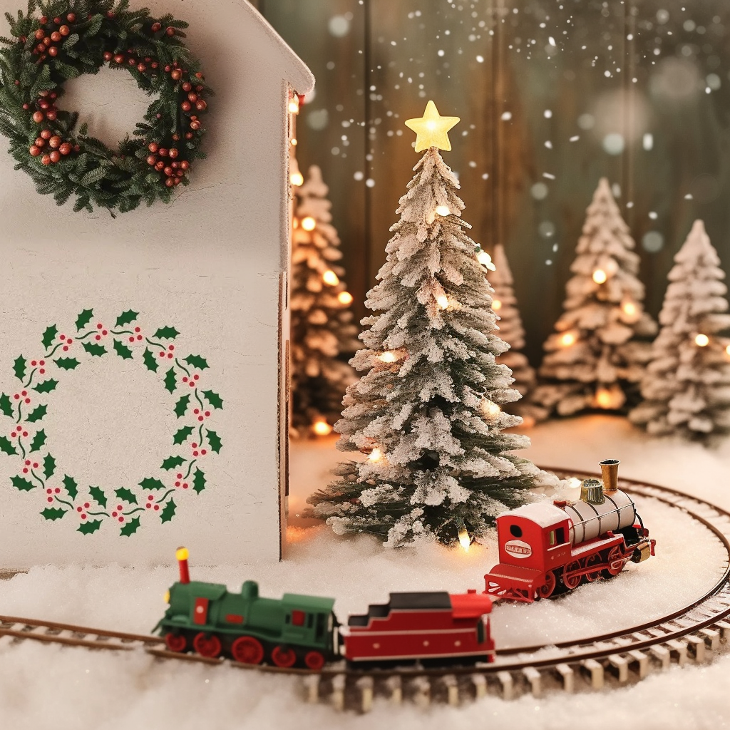 holiday garland stencil