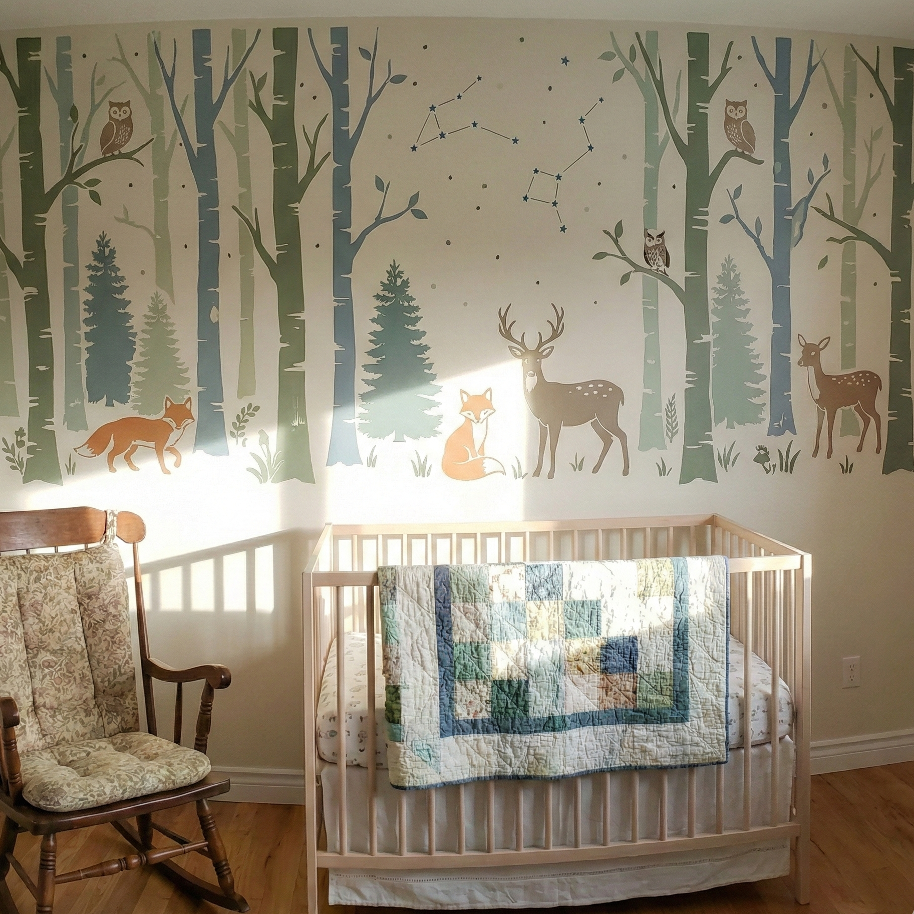 Custom Nursery Wall Stencil