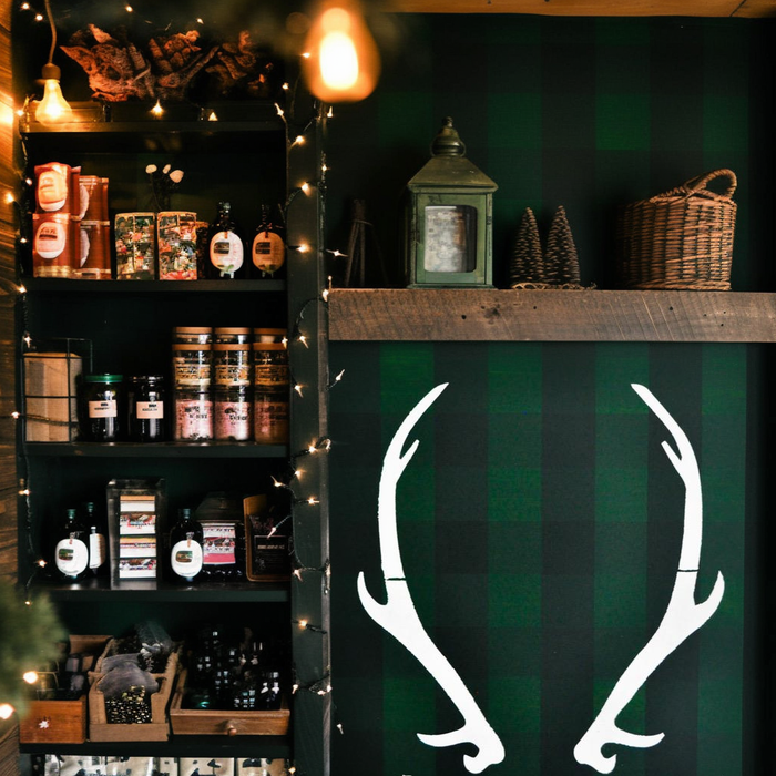 Oh Deer Antlers Country Decor Vintage Christmas Furniture