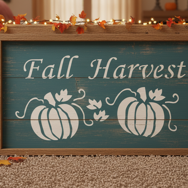 fall harvest stencil