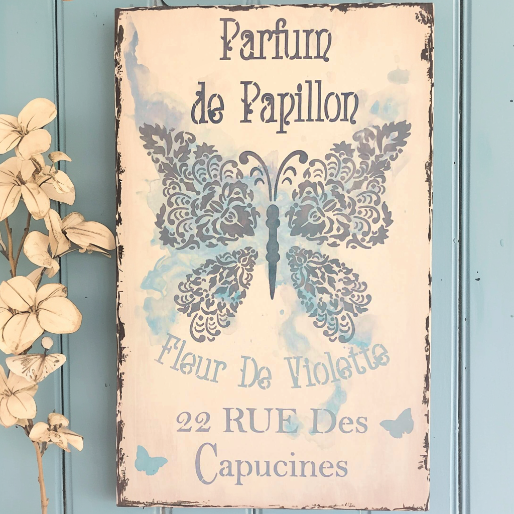 french violet stencil