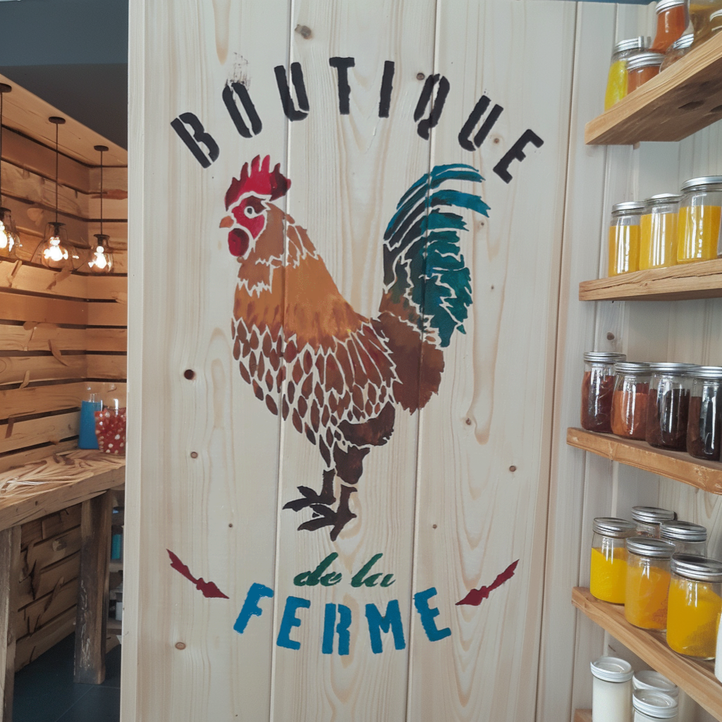 french rooster stencil
