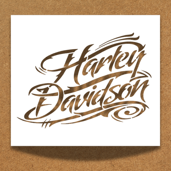 Harley Davidson® Classic Script Stencil