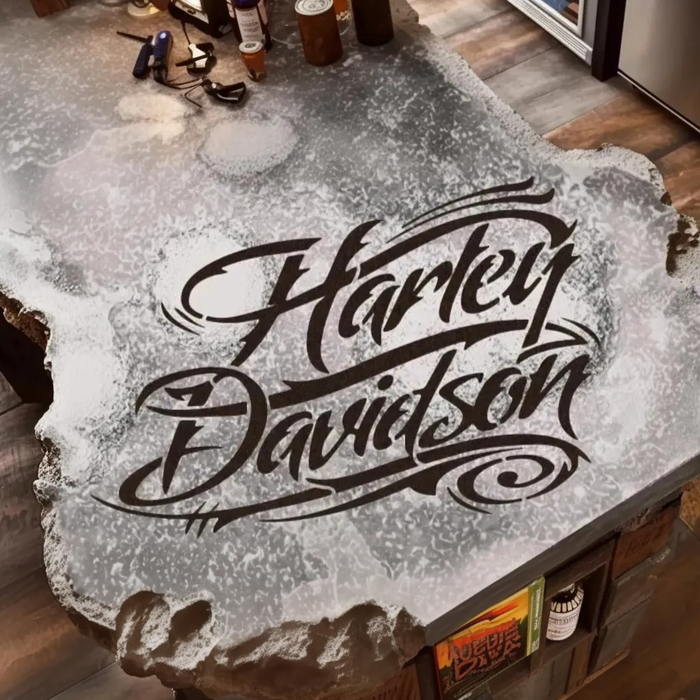 Harley Davidson® Classic Script Stencil