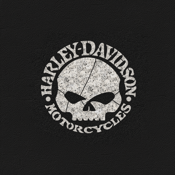 Harley Davidson® Classic Skull Ring Stencil