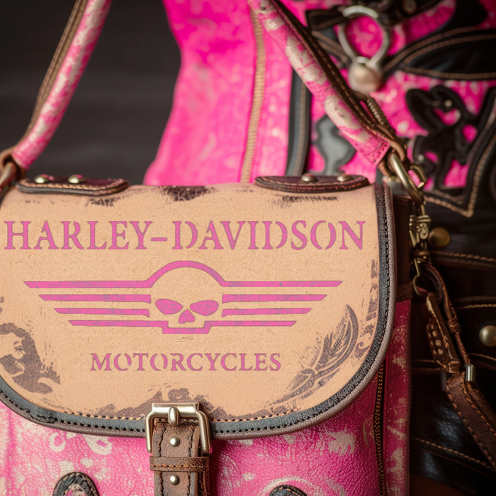 Harley Davidson® Winged Skull Stencil