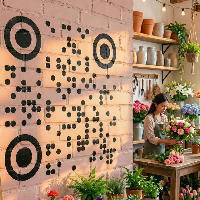 Custom QR Code Stencil