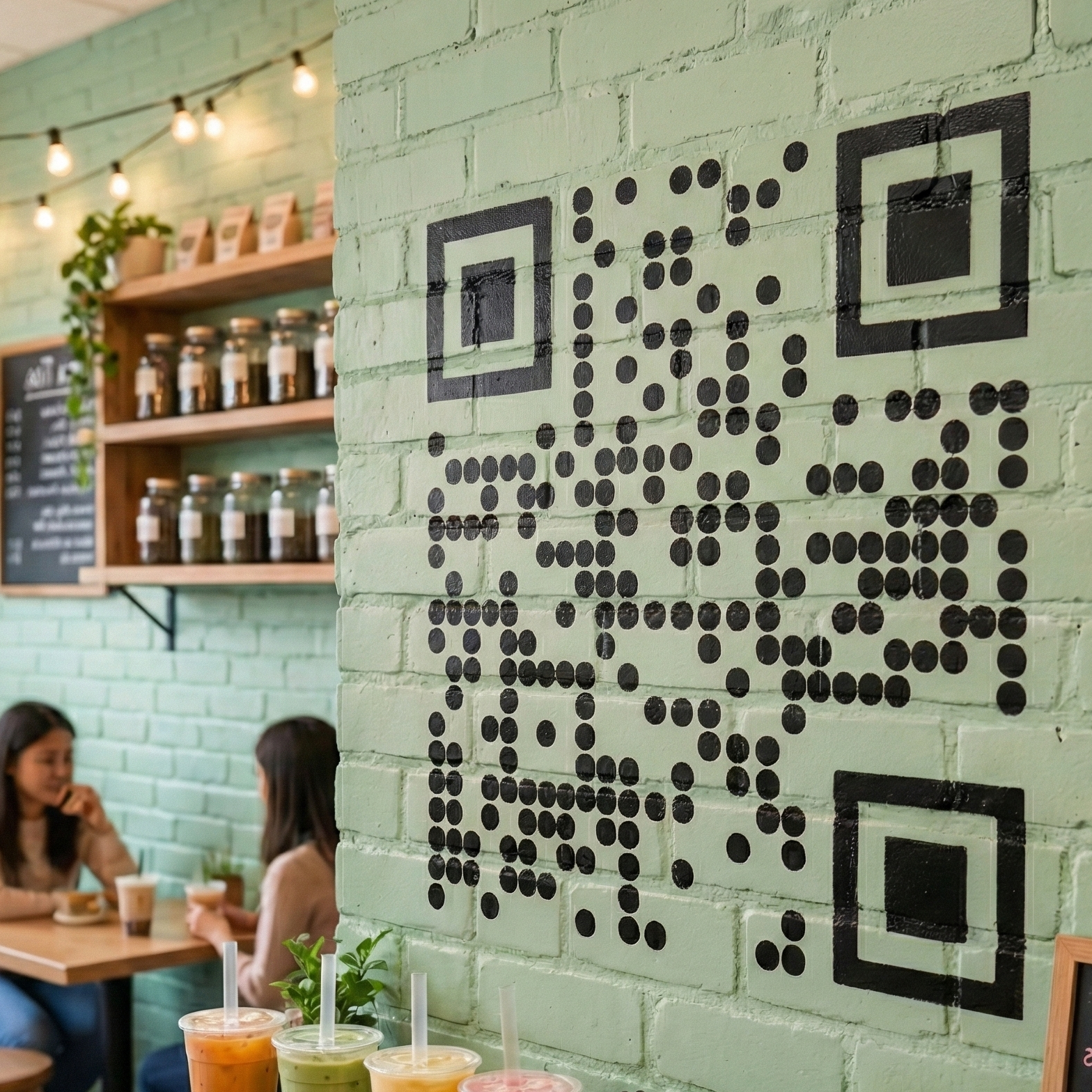 Custom QR Code Stencil