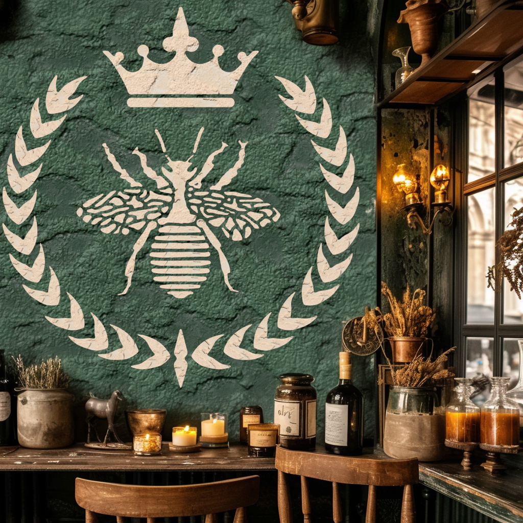 french bee stencil