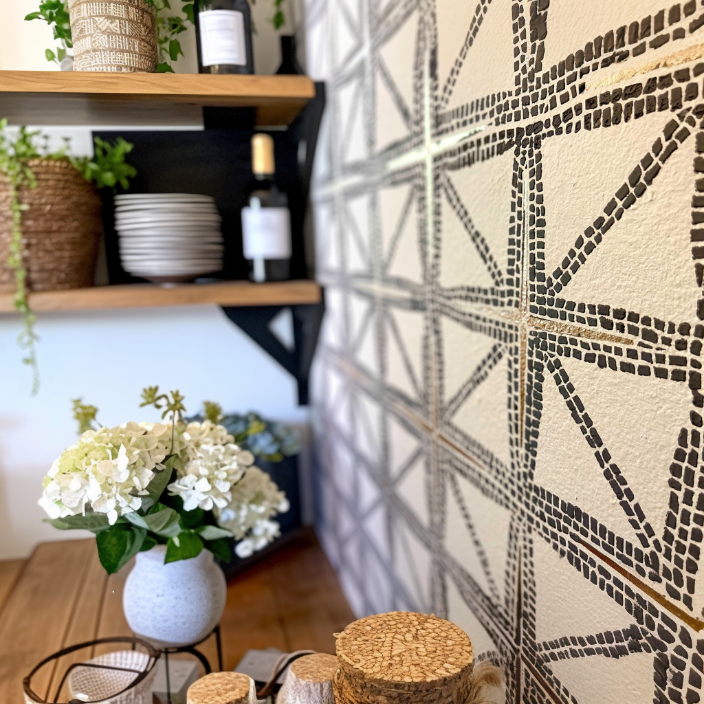 The Prague Cobblestone Street Tile Stencil