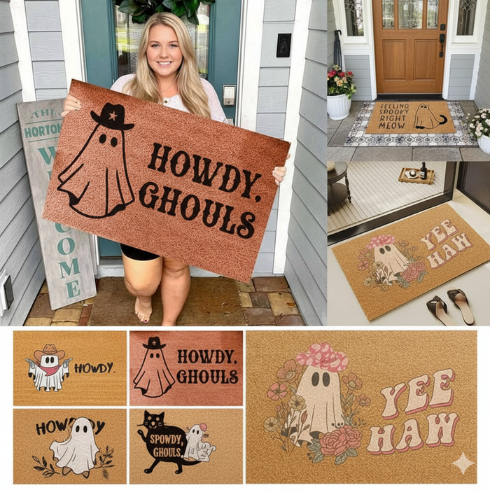 Custom Holiday Door Mat Stencil