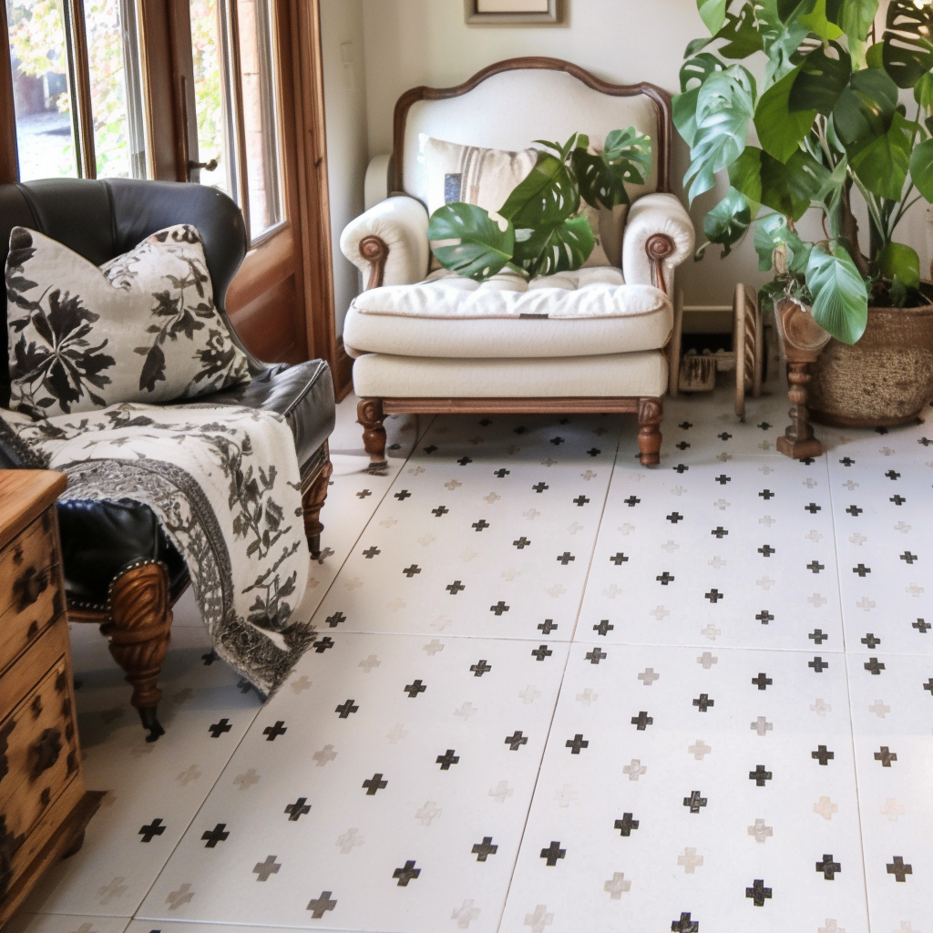 Swiss Cross Pattern Stencil