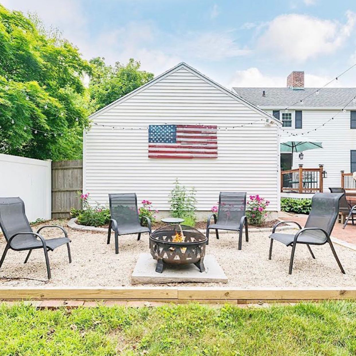 Reusable Pallet Flag Patriotic Stars