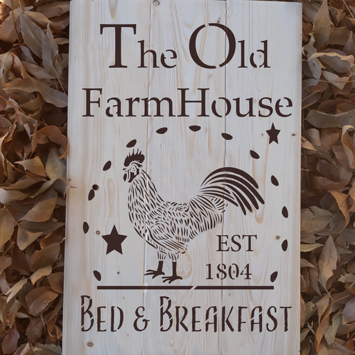 bed and breakfast stencil
