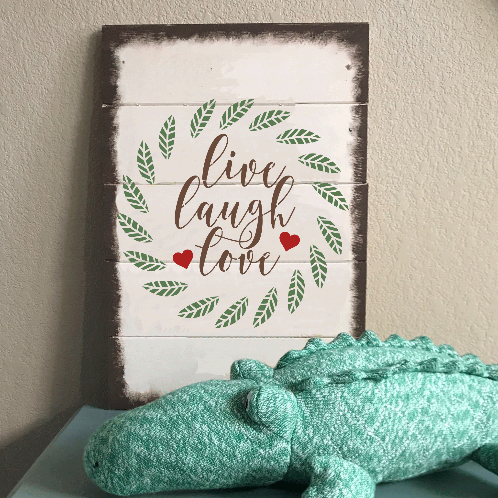 live laugh love stencil